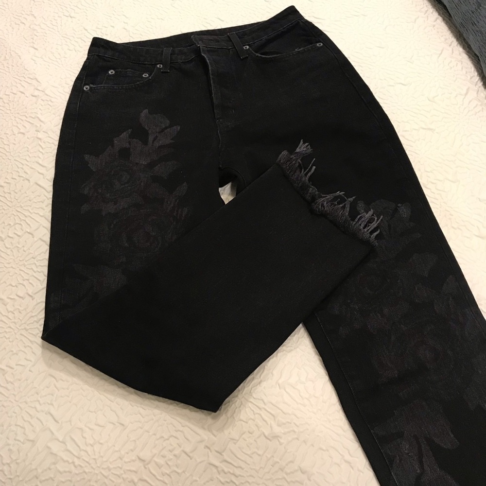 LF STORE Carmar Denim Washed Black Straight Jeans